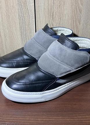 Кожаные сникеры кроссовки mcq alexander mcqueen