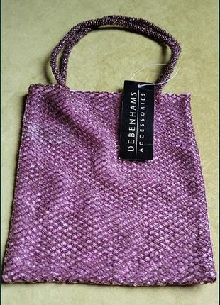 Сумочка невесты, сумочка вечерняя, сумочка из бисера debenhams accessories