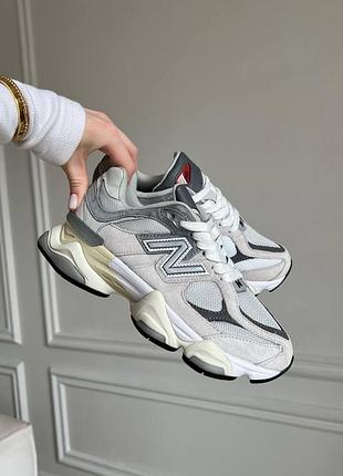 Кроссовки new balance 9060 silver grey