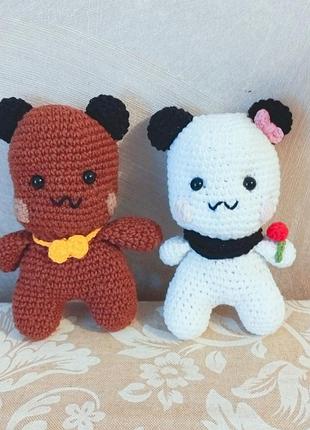 Вязаные игрушки, мишки,мышыш
