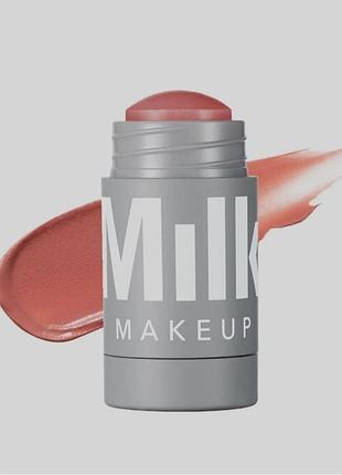 Кремовые румяна в стеку milk makeup lip + colourpop mauvin up