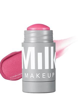 Кремовые румяна в стеку milk makeup lip + colourpop mauvin up