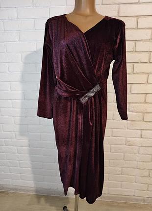 Нарядна оксамитова сукня, matrix, xl-xxl.