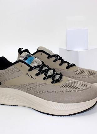 Світло-коричневі текстильні чоловічі кросівки