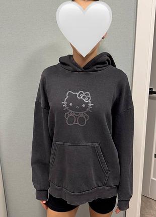 Серая кофта hello kitty