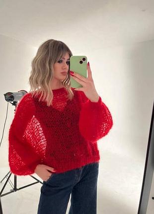 Светр павутинка 🌷 понад 30 кольорів/ xs-xxl / норма батал / на весну кофта сітка