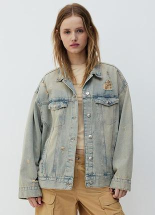 Джинсовка оверсайз, джинсова куртка h&m