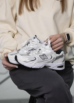 New вalance 530 white silver navy🔥