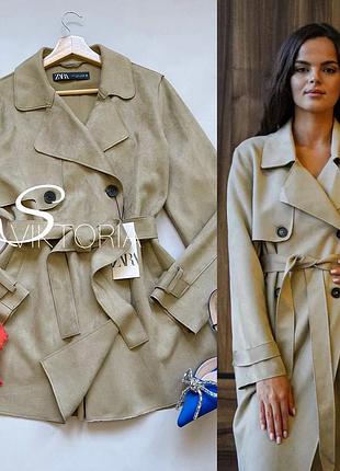 Пальто тренч zara