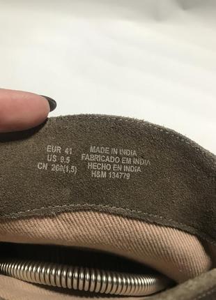 Фірмові замшеві ботильйони, козаки від h&m 419 фото