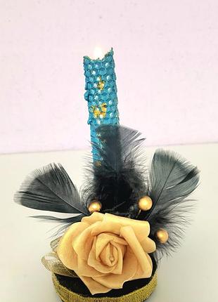 Дизайнерский подсвечник ручной работы.