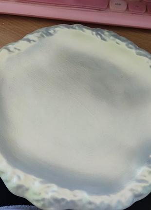 Тарелка для украшений и дровбниц из гипса