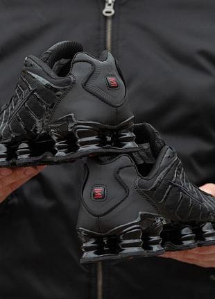 Кросівки nike shox tl black red 4