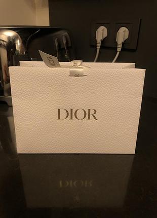 Оригинальный небольшой белый пакет упаковки dior