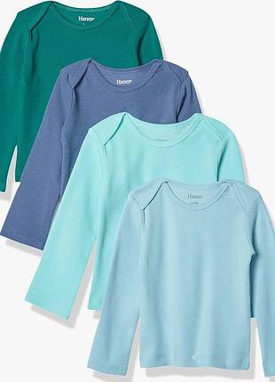 Регланы, кофточки на длинный рукав для мальчика 6-12 месяцев (68-80 см) от американского бренда hanes.
