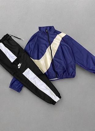 Вінтажний спортивний костюм комплект з плащівки nike