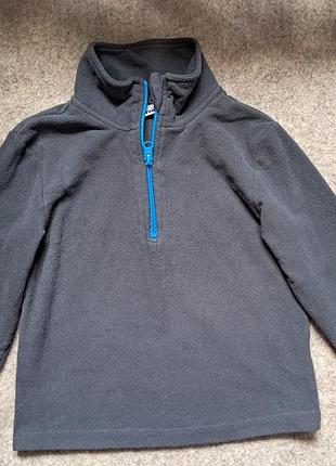 Флисовая кофта на молнии 5-6 лет