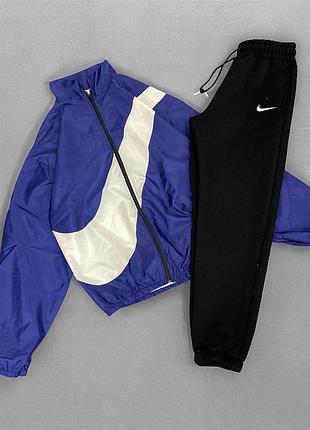 Чоловічий спортивний вінтажний костюм з вітровкою nike