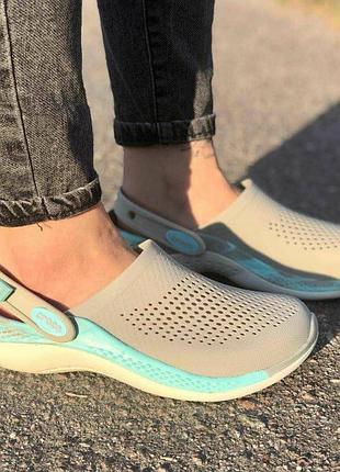 Женские кроксы crocs literide 360 pearl white/multi