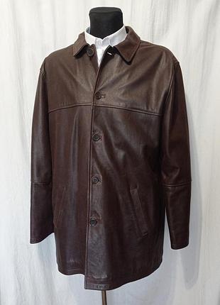 Куртка кожаная marks and spencer blue harbour р. xl