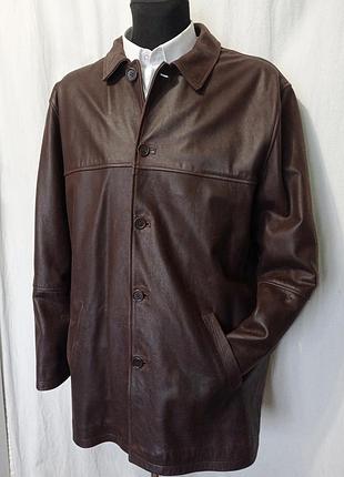 Куртка кожаная marks and spencer blue harbour р. xl