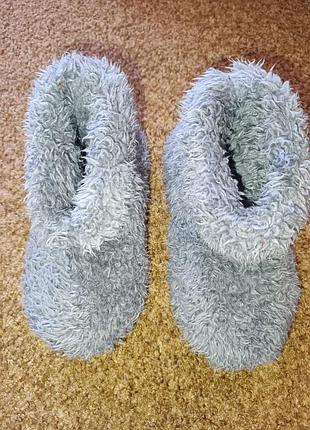 Тапочки тедди, домашние, теплые