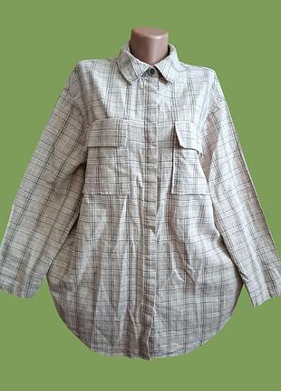 Рубашка лен/ хлопок женская.