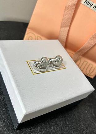Серьги миу люкс