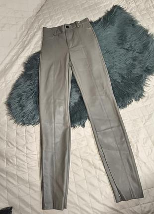 Zara sx скошенные леггинсы свинца