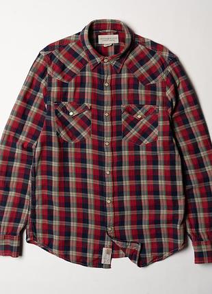 Denim supply ralph lauren plaid flannel outdoor shirt [smh015535]