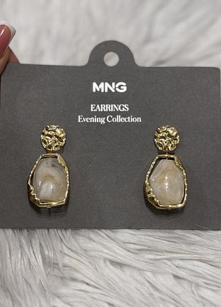 Сережки mango вечірні
