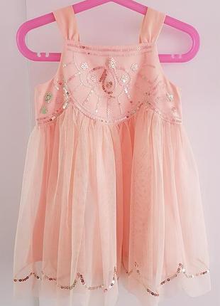Праздничное фатиновое платье h&m на 2-3 года