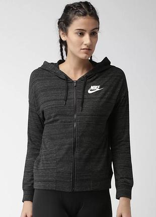 Женская угольно-серая спортивная кофта nike.