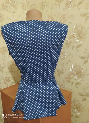 Блуза в горошок 5