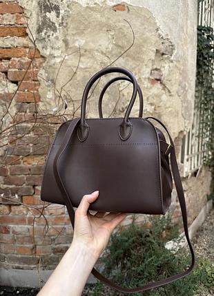 ❤️сумка кожа мягенькая топовая качество 26 см bag ❤️шоколад)