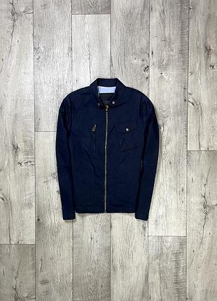 Zara man black tag куртка бомбер m размер джинсовая синяя оригинал