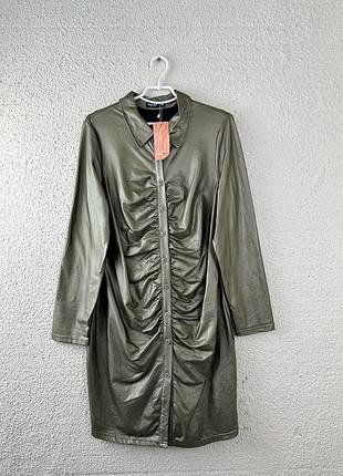 Мини платье с напылением