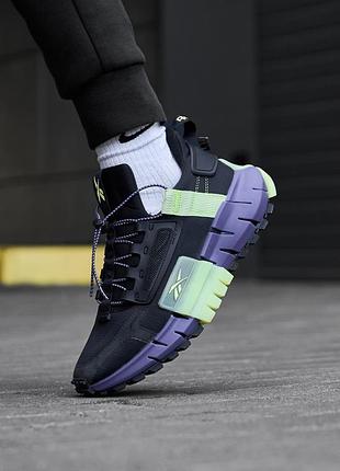 Чоловічі кросівки reebok zig kinetica black violet