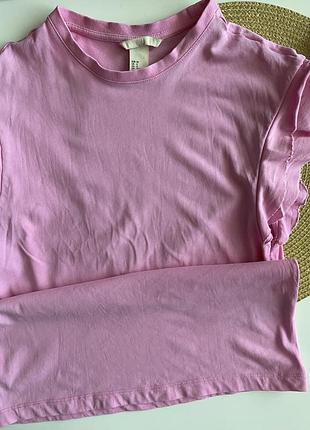 Футболка с воланами h&m размер xs-s