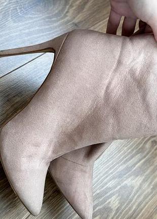 Ботильоны замшевые шпилька