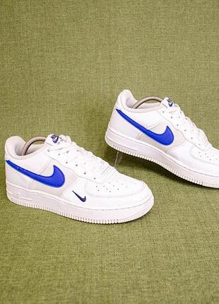 Nike Air Force 1 07 Low Video Game 1 low white blue кожаные кроссовки оригинал! р 36 23,5
