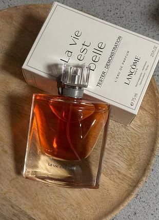 Жіночий tester lancome la vie est belle 75 ml ланком ла ві ест бель 75 мл