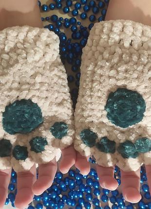 Мітенки, печатки лапки котика