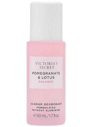 Шариковый дезодорант без алюминия victoria’s secret pomegranate & lotusdeodorant
