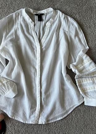 Гарна біла блузка , сорочка h&m