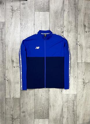 New balance кофта олимпийка 2xl размер синяя оригинал