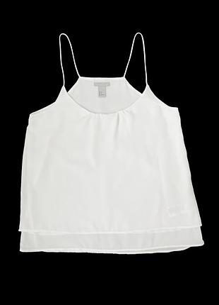 Летний топ майка на тонких бретельках h&m, s