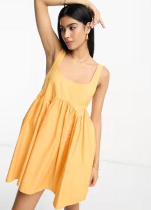 Летнее платье asos,силафан платье, закатанный летний хлопок