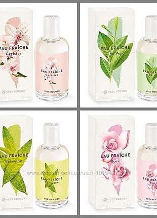 Туалетна вода свіжа троянда ів роше 100 мл, eau fraiche rose yves rocher