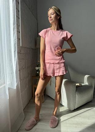 Пижама женская шорты и футболка